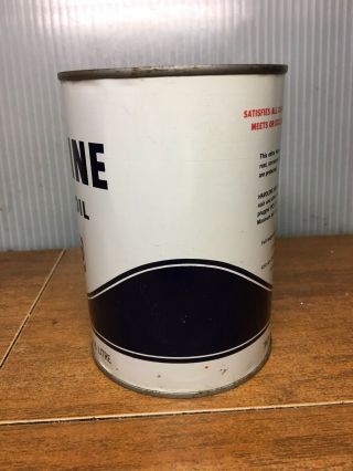 Vintage Texaco Havoline Full Quart Metal Oil Can 20 - 20W HD - with dent 4