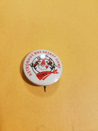 Vintage Tony The Tiger Astronaut Breakfast Game Pin