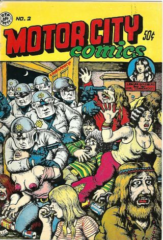 Motor City Comics 2 Robert Crumb 1970 Rip Off Press 1st Printing A/e