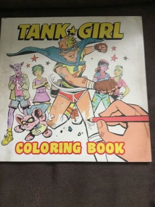 Tank Girl Coloring Book Art Book Jamie Hewlett Parson Martin Gorillaz Nm