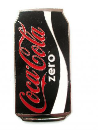 Coca - Cola Sparkle Magnet Glitter Enamel Black Coca - Cola Zero Sugar -