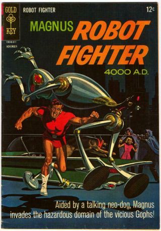 Magnus Robot Fighter 16 Gold Key Silver Russ Manning Painted Cover 1966 Bin