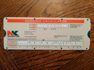Vintage Old Northrup King Seeding Calculator And Stanhay Planter Info We Provide