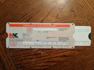Vintage Old Northrup King Seeding Calculator and stanhay planter info we provide 3