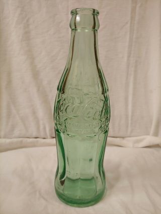 Vintage Light Aqua/blue Coca Cola Bottle Manufactured In Logan,  West Virginia