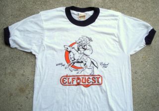 Vintage 1989 Elf Quest T - Shirt Wendy And Richard Pini