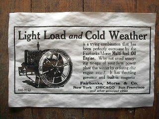 (799l) Vintage Reprint Advert Fairbanks Morse Gas Engine 1915 Farm Ad 11 " X17 "
