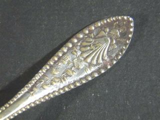 Antique HandPainted Shell Extra Coin Silver Plate SOUVENIR SPOON Somersworth NH 3