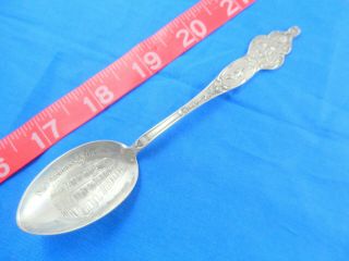 Antique 5 - 3/8 " Orleans Louisiana Cabildo Sterling Silver Souvenir Spoon