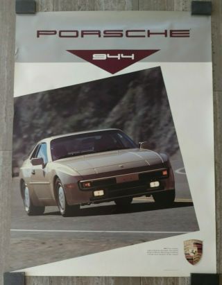 Porsche 944 Factory Poster,  Printed 1989