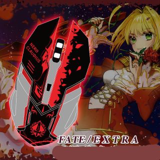 Anime Game Fate/extra Saber 1600dpi Led Optical Usb Wired Gaming Mouse For Lol