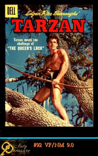 Tarzan 92 Dell Comics Vf/nm 9.  0 Golden Age Key Edgar Rice Burroughs (1957)