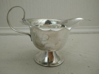 Vintage Silver Plated Gravy Boat Small