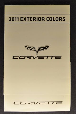 2011 Chevrolet Corvette Paint Chip Colors Brochure 11