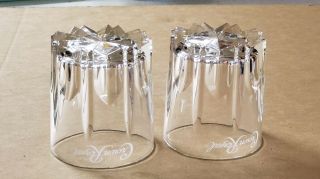 Crown Royal Whiskey Glasses Etched Logo Starburst Cut Glass (Set Of 2) 4