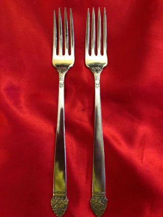 Oneida Community Plate (king Cedric,  1933) 7 5/8 " Dinner Fork