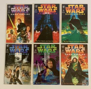 Star Wars Dark Empire 1 - 6 Complete Comic Book Set/run Tom Veitch