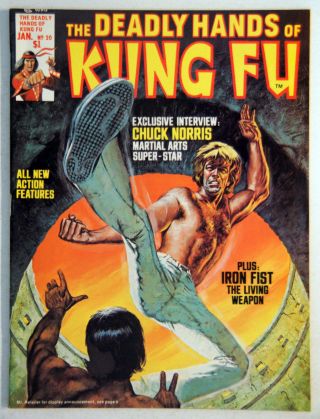 The Deadly Hands Of Kung - Fu Jan 1976 Issue 20 Staring Chuck Norris,  James Caan