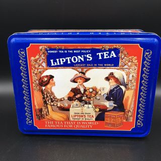 Vintage Lipton Tea Metal Tin