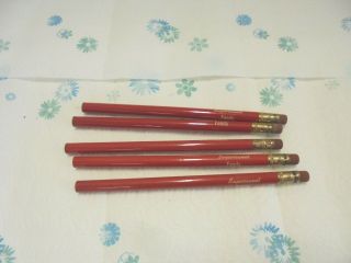 5 Red Larger Wooden Pencils Supersweet Feeds