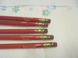 5 red larger wooden pencils supersweet feeds 2