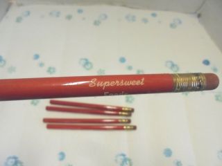 5 red larger wooden pencils supersweet feeds 4
