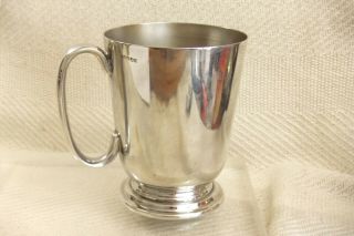 Lovely Vintage Georgian Silver Plated Tankard,  Approx 1 Pint