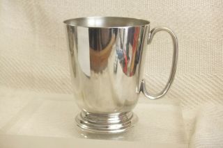 Lovely Vintage Georgian Silver Plated Tankard,  approx 1 pint 2