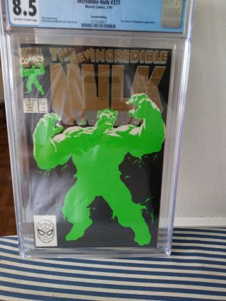 The Incredible Hulk 377 (2nd Print) Cgc 8.  5