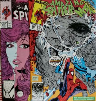 The Spider - Man 328 & 309 (1987,  1990) Todd Mcfarlane Art Nm