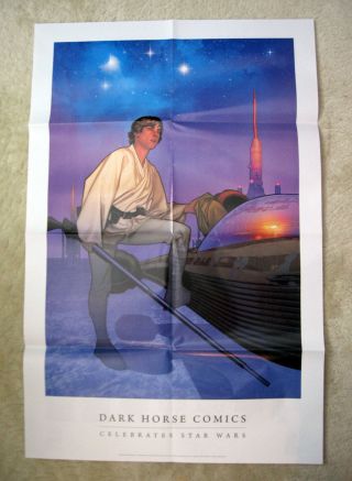 Rare Dark Horse Celebrates Star Wars Promo Poster (2008) Adam Hughes Art