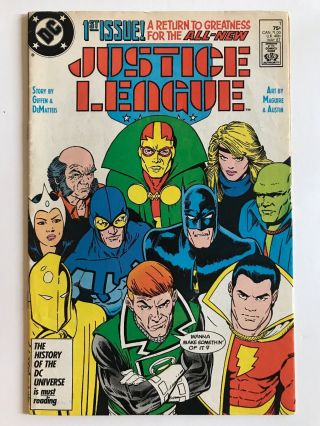 Justice League America 1 — Dc Comics 1987 — 1st Maxwell Lord