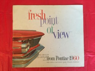 1960 Pontiac " Bonneville - Catalina - Star Chief - Ventura " Dealer Sales Brochure