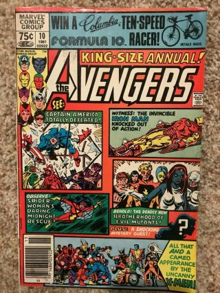 Avengers Annual 10 1981 Marvel Comics First Appearance Of Rogue G - Vg