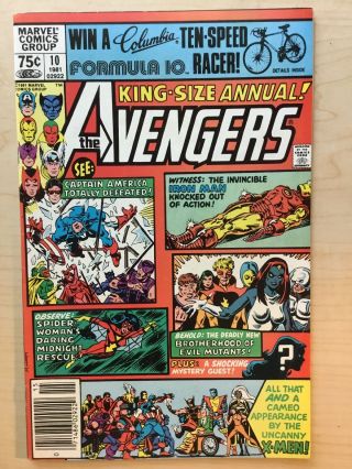 The Avengers Annual 10 1981 Marvel 1st Appearance Of Rogue F/vf