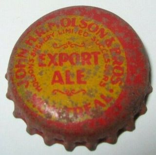 Molson Export Ale Beer Bottle Cap; Montreal,  Quebec,  Canada; Cork