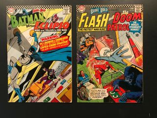 Brave & Bold 64,  65 (1966) Presents Batman Vs Eclipso,  Flash & Doom Patrol