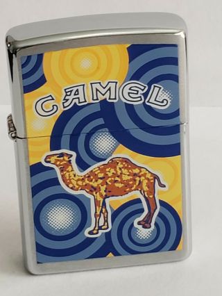 1999 Camel Cigarettes Joe Camel Zippo Lighter Unfired Orange Seal