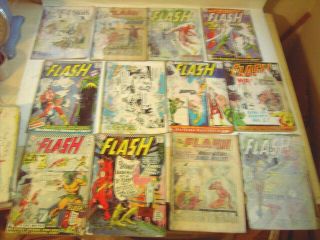 27 Old 10,  12 Cent Dc Flash Comic Books 1 Bid
