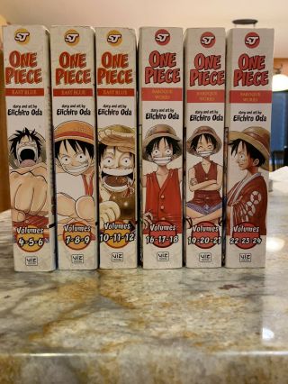 One Piece Manga Vols 4 - 12 & 16 - 24