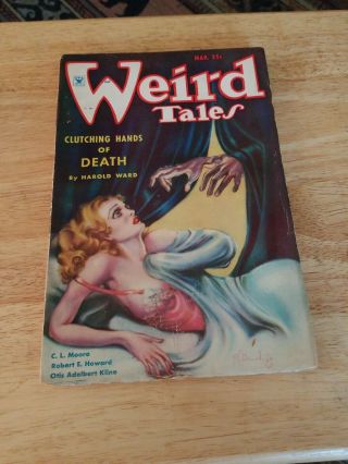 Weird Tales March 1935 Gd,  Robert E.  Howard - Conan Story Jewels Of Gwahlur