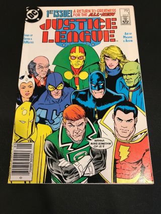 Justice League 1 (1987) Nm 9.  4 Dc Key 