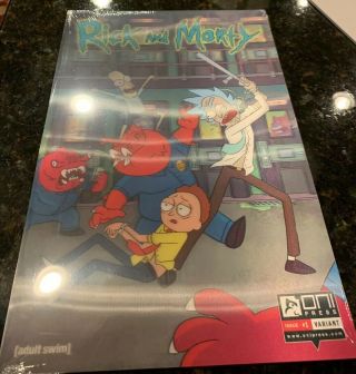 Rick And Morty Comic 1 Lenticular Variant Awesomecon Nm Numbered 1688/2000
