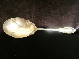 1835 R.  Wallace A1 Scalloped Serving Spoon,  9 " Long.