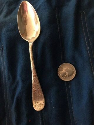Vintage Sterling Silver Baby Spoon With Engraved Name Bertha 5.  5 Inches