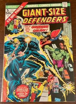 Giant - Size Defenders 5 Bronze Age Marvel Comic Guardians Of The Galaxy Vf