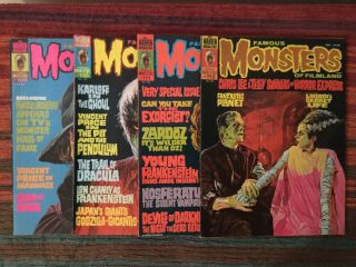 Famous Monsters Of Filmland 109,  110,  111,  112