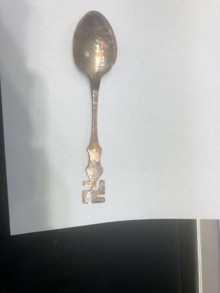 1920,  Silver Souvenir Spoon,  Unusual Swastika Designs,  Special 5