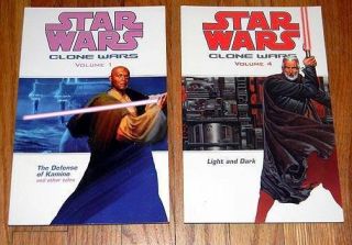 2 Star Wars Clone Wars Dark Horse Graphic Novels Comics Vol 1 & 4