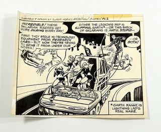 Superboy & Legion Of - Heroes 233 Art By Sherman & Wiacek Dc 1977